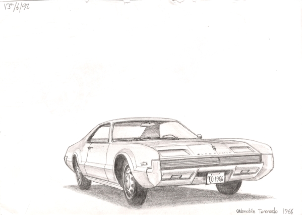 1966 Oldsmobile Toronado - Original Drawings and Prints for Sale