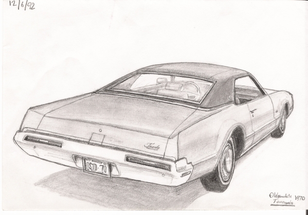 1970 Oldsmobile Toronado - Original Drawings and Prints for Sale