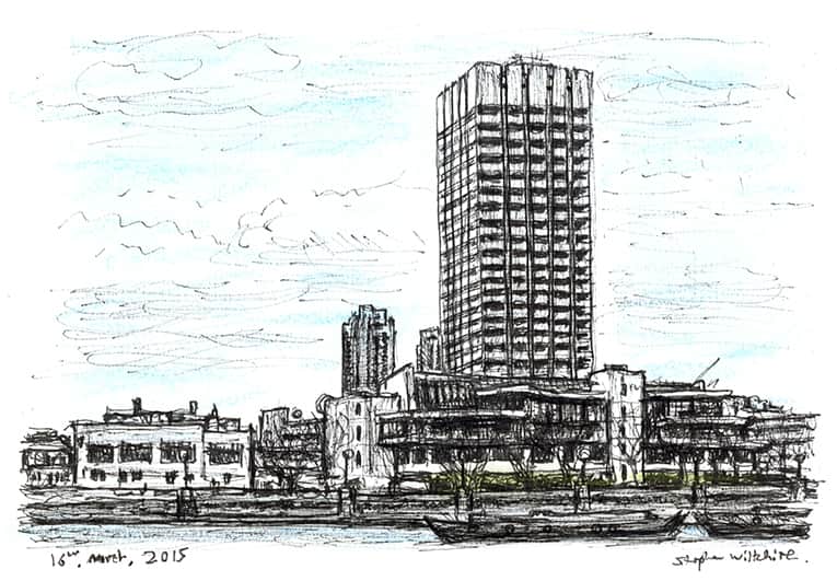 ITV Centre at Southbank - Original Drawings and Prints for Sale