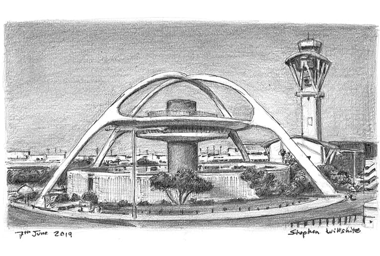 Los Angeles International Airport - Original Drawings and Prints for Sale