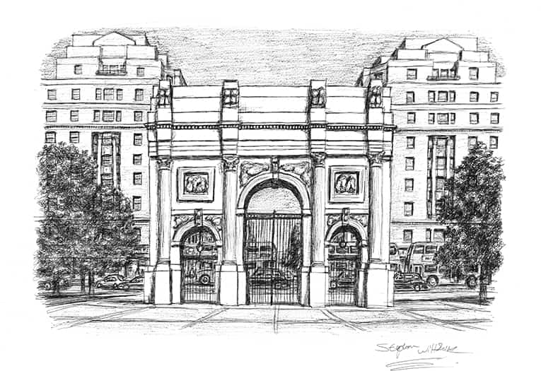 Marble Arch London - Original Drawings and Prints for Sale