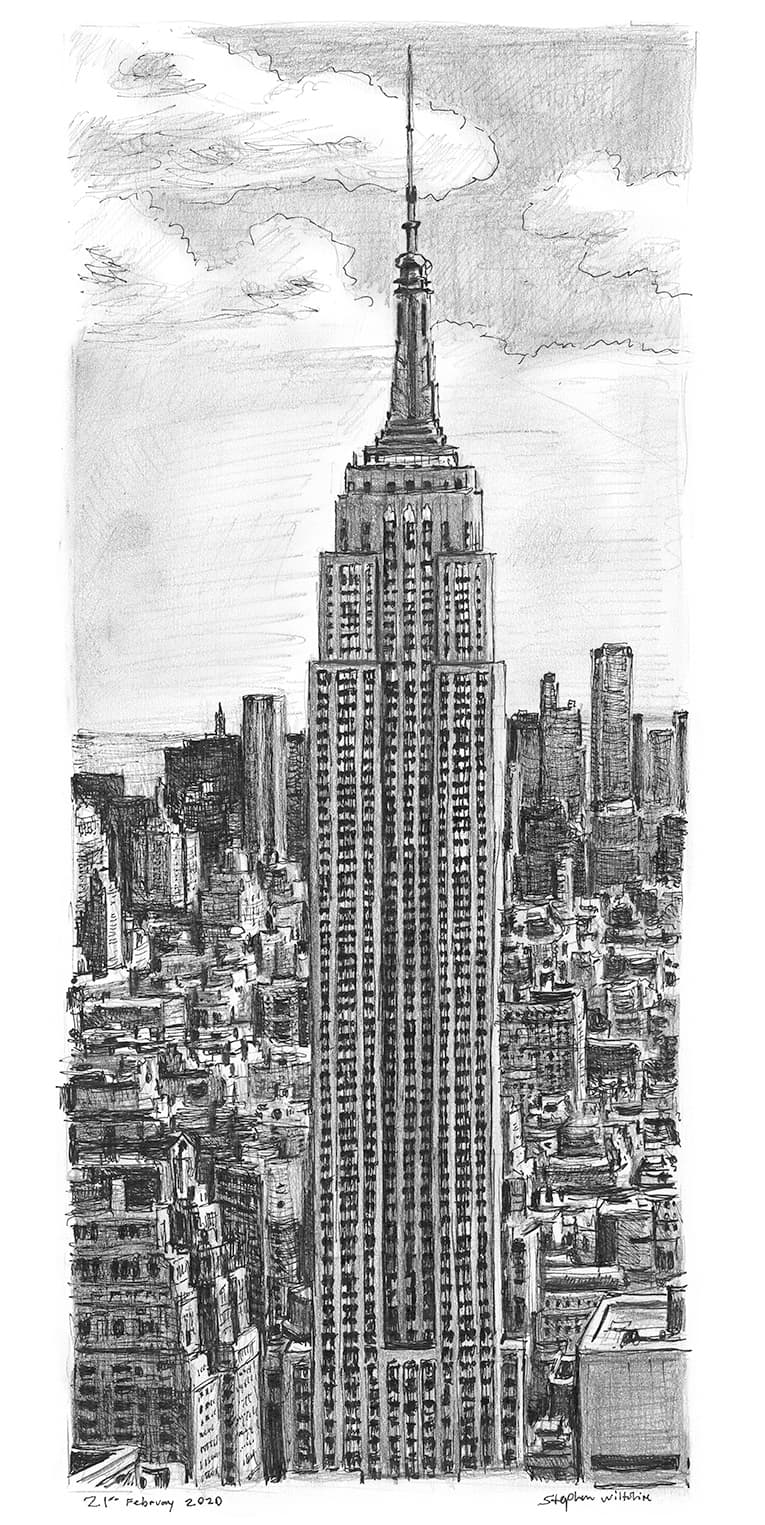 How to Draw the Empire State Building  Drawing Tutorial For Kids