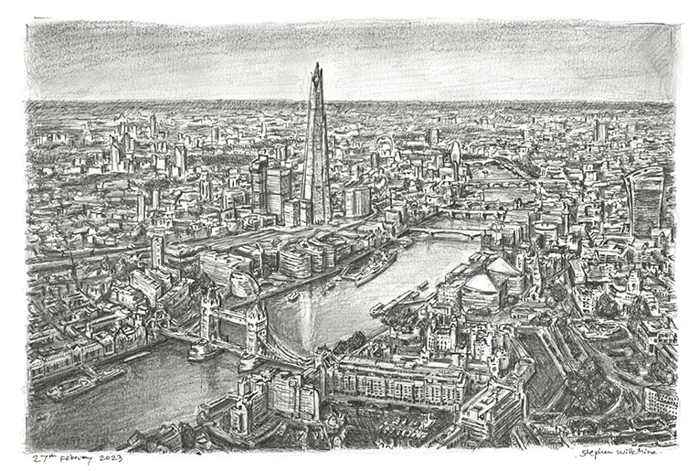 London Skyline - Original Drawings and Prints