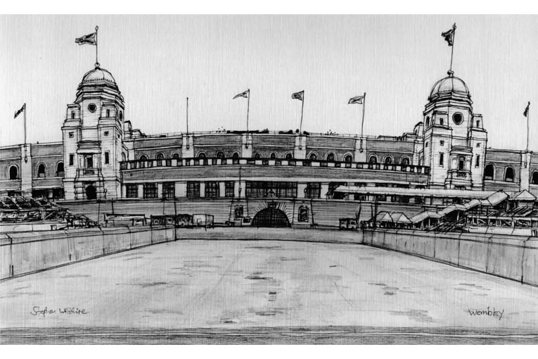 Wembley Stadium - Original Drawings and Prints for Sale